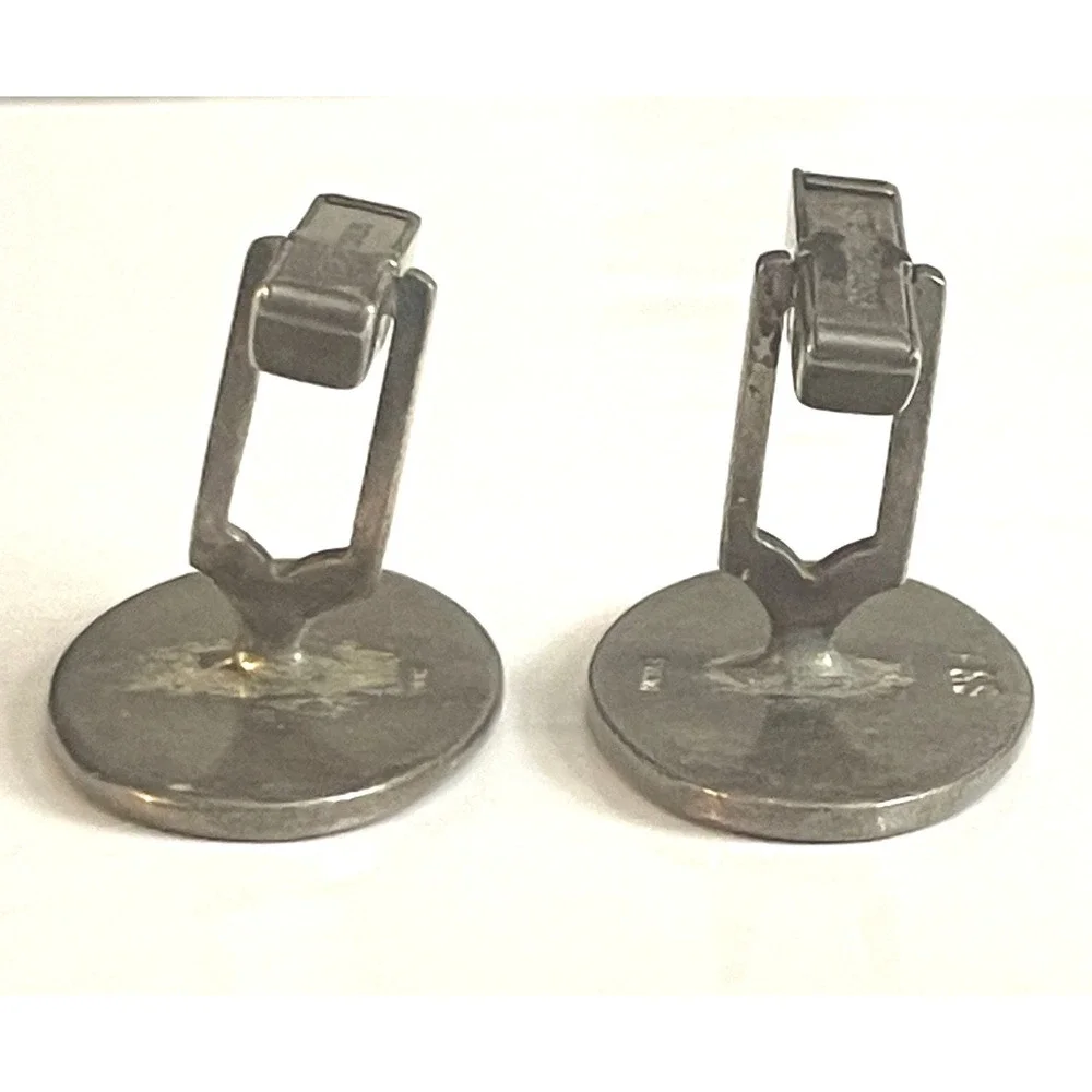 Vintage Sterling Silver Cufflinks F&S Fenwick & Sailors Monogram A 925 Patented